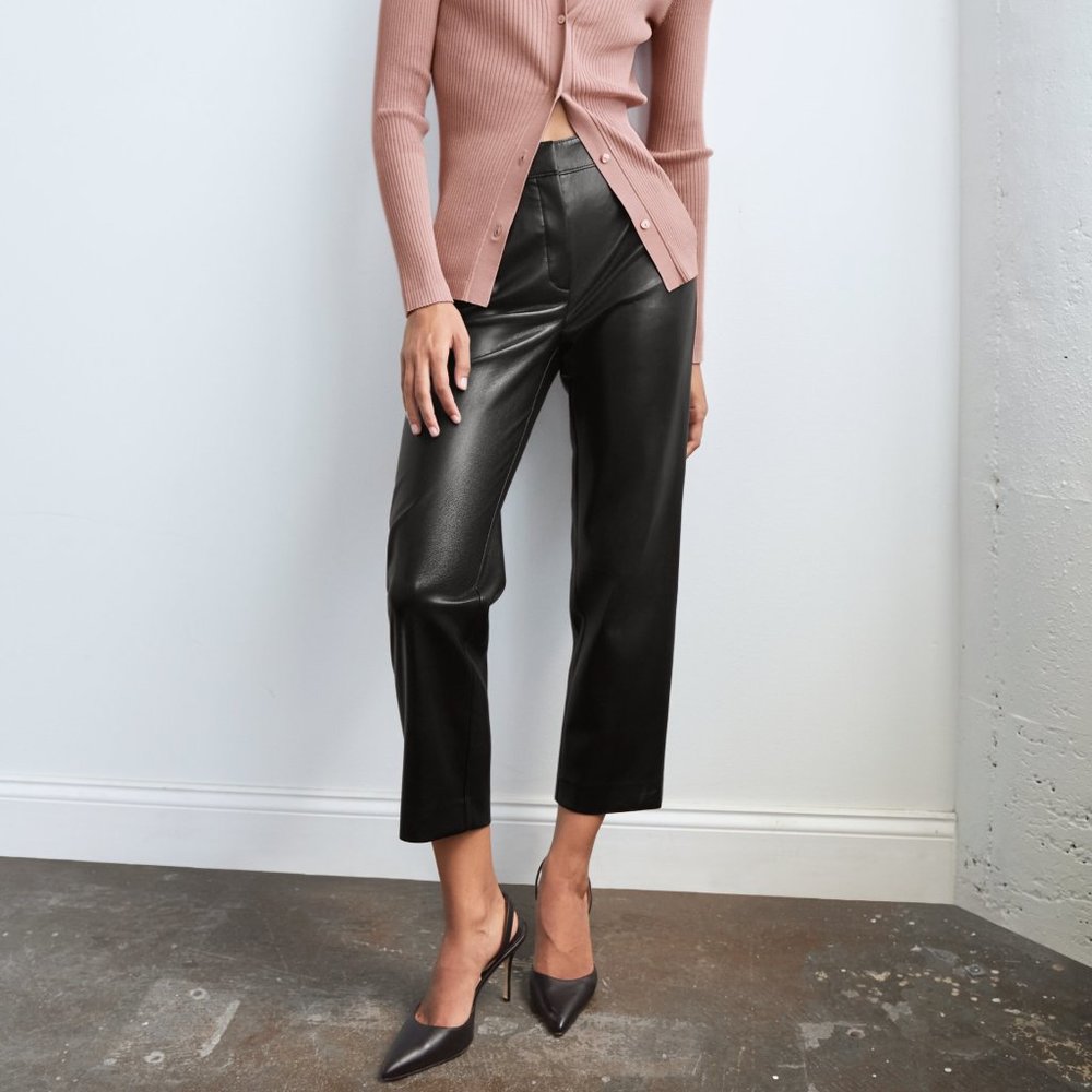 Babaton Command Cropped Vegan Leather Pants